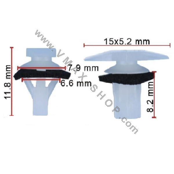 163191 Копче крепеж за автомобили уплътнение Honda Civic Odisey.