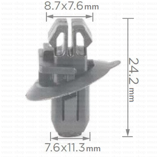 KKD-1001 Копче крепеж лайстни и прагове за Toyota Hilux и Land Cruiser