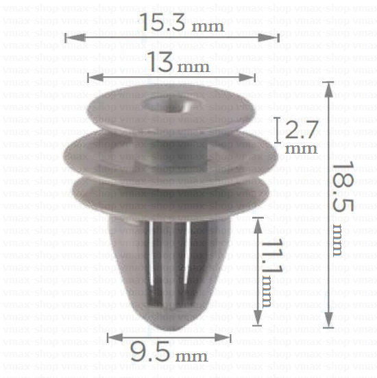 KKD-1009 Крепеж за кора на врата за Subaru Forester