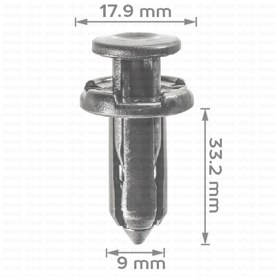 KKD-1034 Щипка крепеж за предна и задна броня на Nissan Altima и много модели