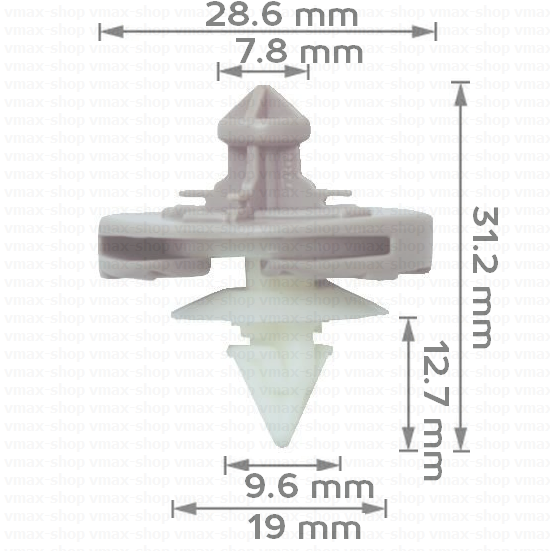 KKD-1039 Копче крепеж за декоративен панел на вратата за VW Golf Vento