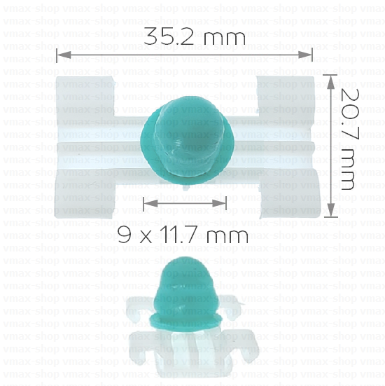 KKD-1051 Щипка за лайстна на вратата за BMW 3
