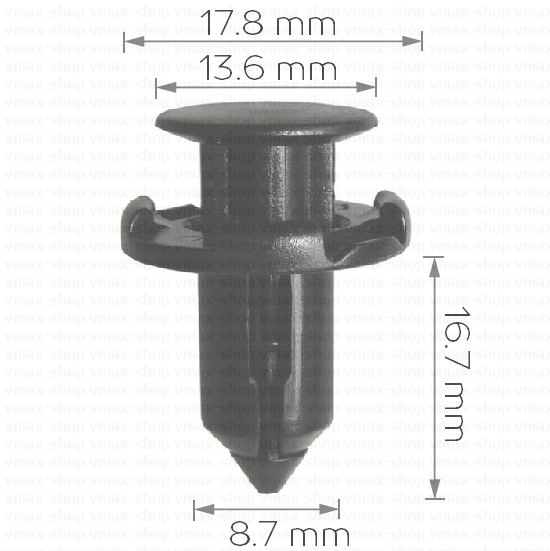 KKD-1052 Щипка за броня за Mitsubishi Pajero Lancer ASX Outlander Galant Pajero Colt L200 Eclipse Outlander Colt