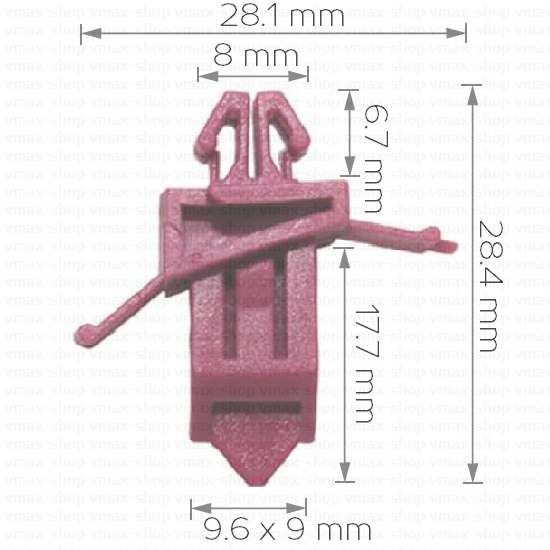 KKD-1070 Щипка тапицерска за Toyota Prado Cоrola Reiz
