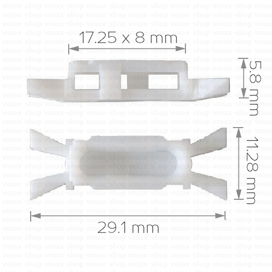 KKD-1096 Щипки за закрепване уплътнение за Renault Clio Megane