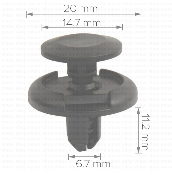 KKD-1146 Щипка за калник прагове броня капак на двигателя на Honda Accord 7