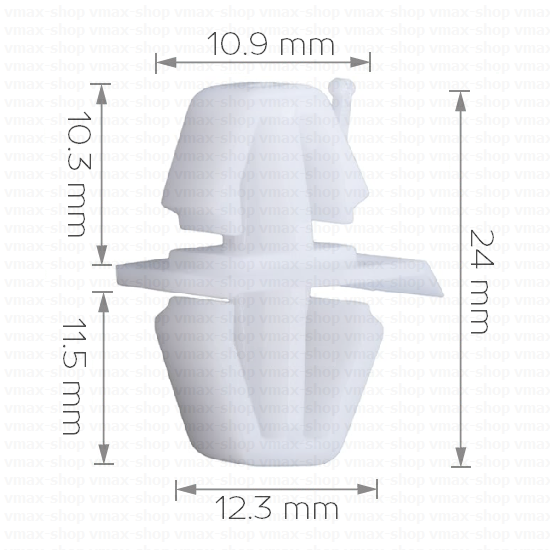 KKD-1173 Щипка закопчалка за лайстни на странични прагове за Volvo S40 V40