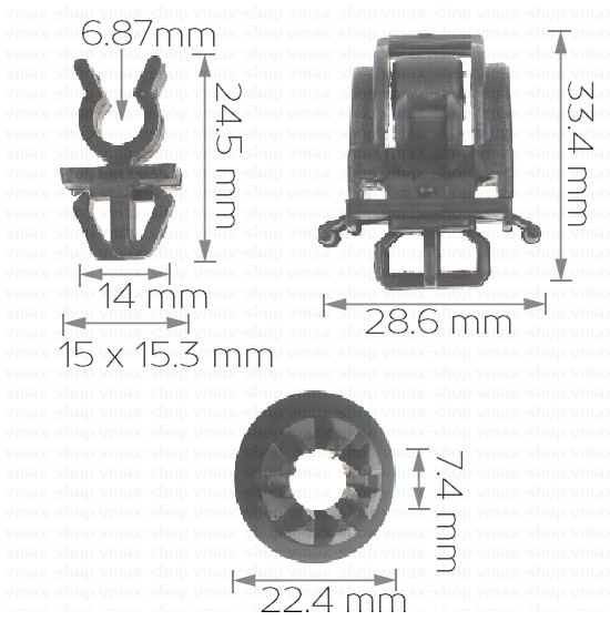 KKD-1201 Щипка за пръчка преден капак комплект за Acura RDX TSX