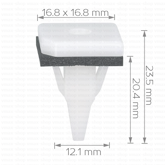 KKD-1218 Щипка за монтиране на външни странични прагове под вратите за Mitsubishi Colt Galant ASX Lancer Outlander Pajero