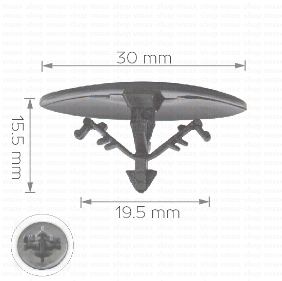 KKD-1248 Щипка крепеж шумоизолация на капак двигател за Honda Accord Civic CR-V HR-V Insight Jazz Odyssey