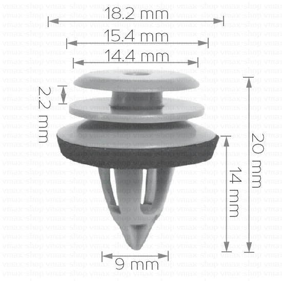 KKD-1266 Щипка за кора врата за Mini Cooper R52 R50 R53