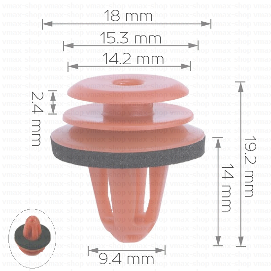 KKD-1371 Щипка за кора на вратата и крепежи кори колони в купето за Mini Cooper R56 F56 R55 R57 R58 Roadster