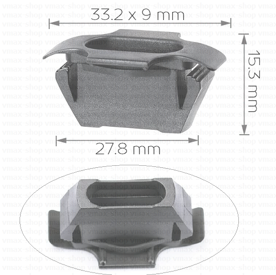 KKD-1378 Щипка за предна решетка на Land Rover Discovery 4 Range Rover Sport