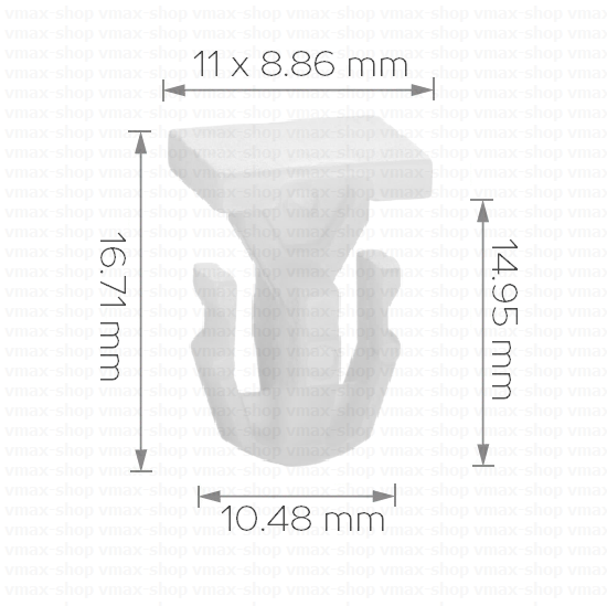 KKD-1384 Щипка за праг под вратите за Mercedes klasa C E CLK