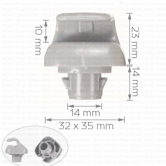 KKD-1415 Щипка крепеж за сенник за Honda CR-V Civic Accord Element Pilot Ridgeline Odyssey