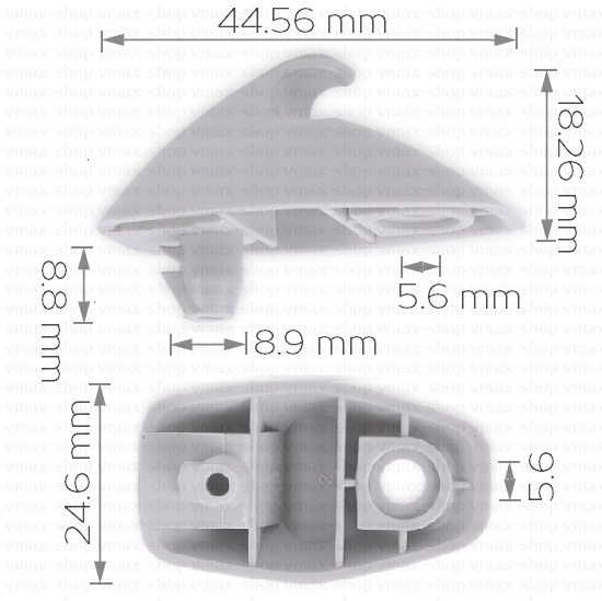KKD-1437 Щипка за сенник за VW Golf Jetta Passat Polo