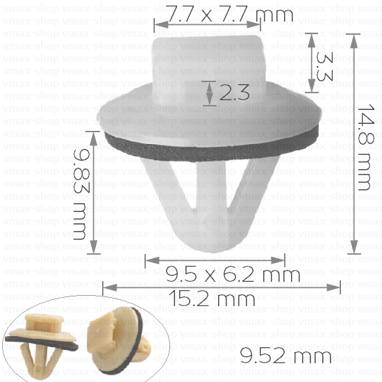 KKD-1446 Щипка за вътрешни панели и тапицерия за Toyota Sequoia Avensis Verso Camry Corolla Previa Yaris Land Cruiser Carina Rav 4