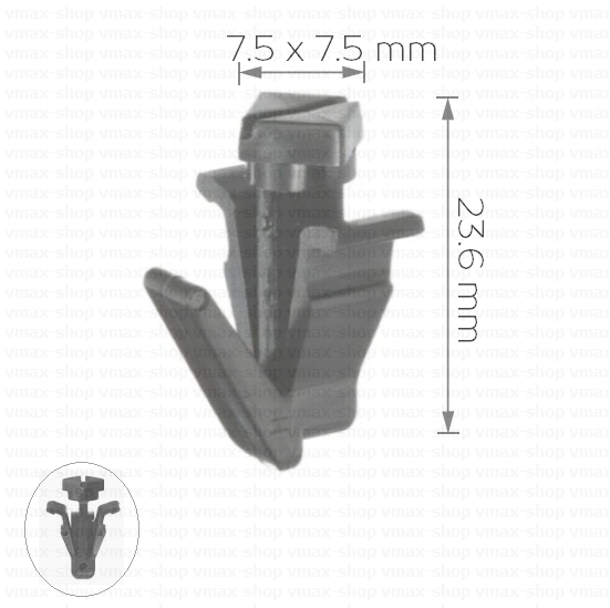 KKD-1460 Щипка крепеж за предна решетка за Infinity много приложения