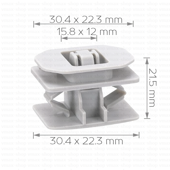 KKD-1461 Копче крепеж за лайстна и монтаж на външни прагове за Ford Mondeo Kuga Galaxy S-Max KA Ecosport