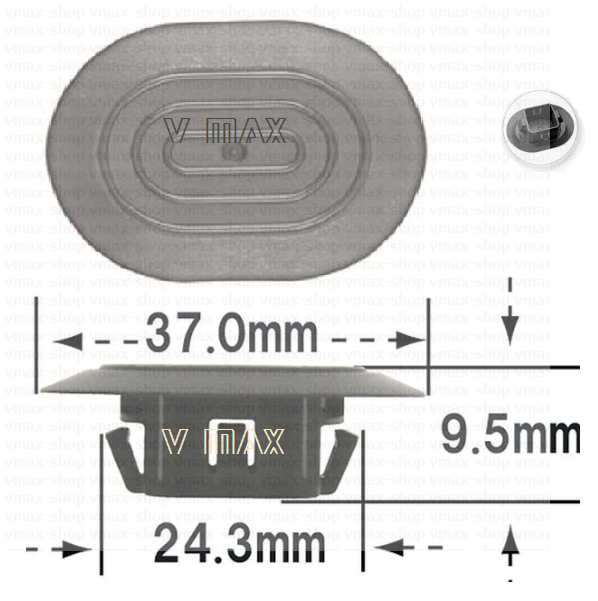 KKD-1467 Декоративна тапа външен страничен праг Toyota Auris Corolla IQ Innova Mark Scion