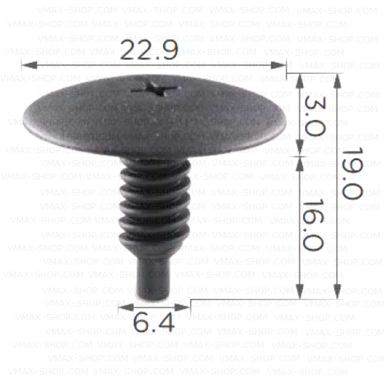KKD-1502 Щипка решетка предно стъкло и лайстни VW Golf Vento