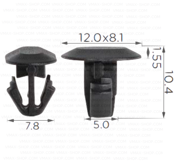 KKD-1507 Щипка уплътнение врати капак двигател и предно стъкло Volvo