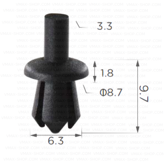 KKD-1511 Щипка крепеж подкалници BMW