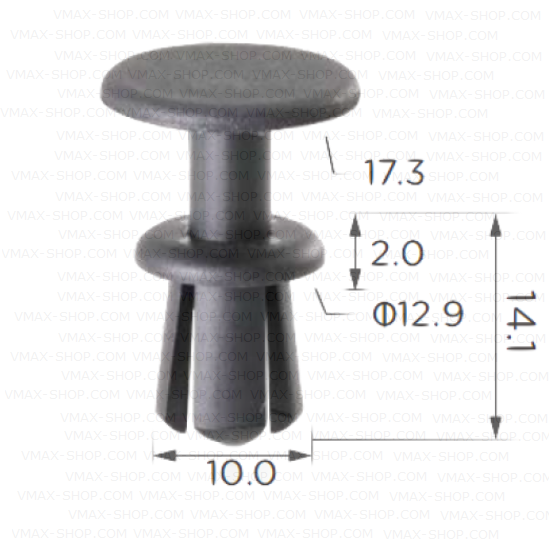 KKD-1528 Тапицерска щипка багажник VW