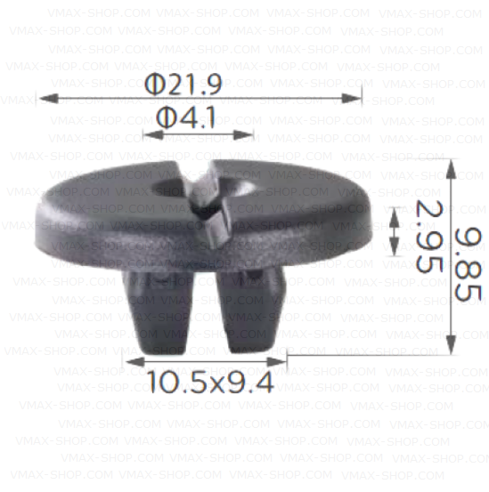 KKD-1531 Шипка за панел пред чистачки и броня Opel