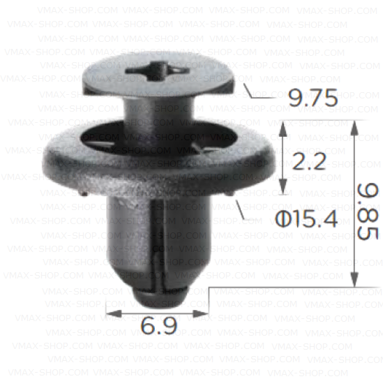 KKD-1537 Щипка за калници предно стъкло капаци под двигателя Toyota