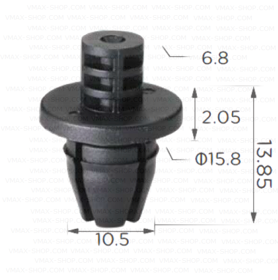 KKD-1539 Щипка калник и декоративна вежда Audi