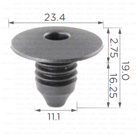 KKD-1552 Щипка тапицерска интериорна VW