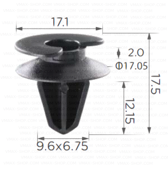 KKD-1555 Щипка панели на врати и тапицерия Opel