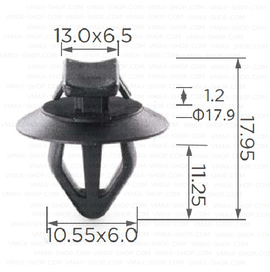 KKD-1557 Щипка тапицеря врати Peugeot
