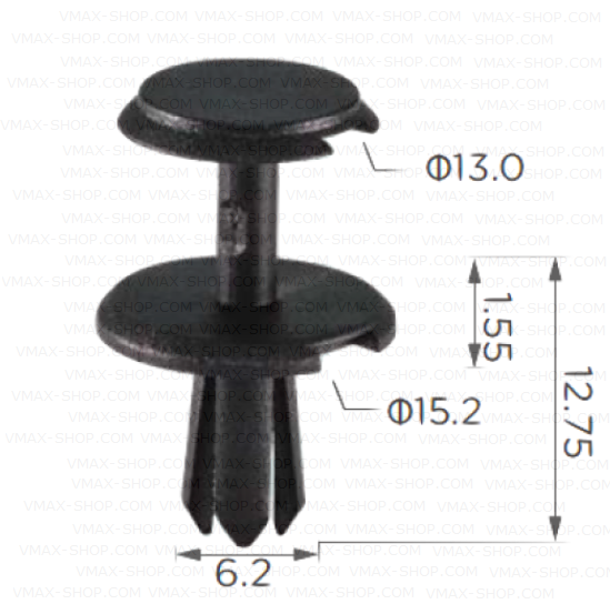 KKD-1577 Щипка уплътнения задно стъкло скоби седалка VW