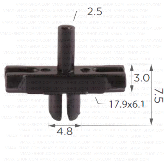 KKD-1579 Щипка за странични лайстни врати VW