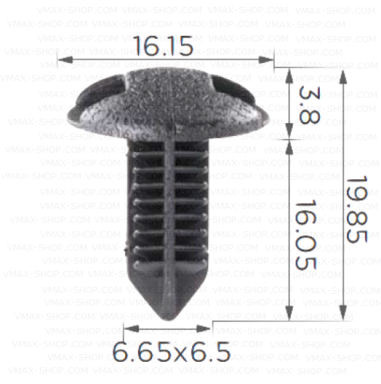 KKD-1580 Тапицерска щипка за багажник Toyota