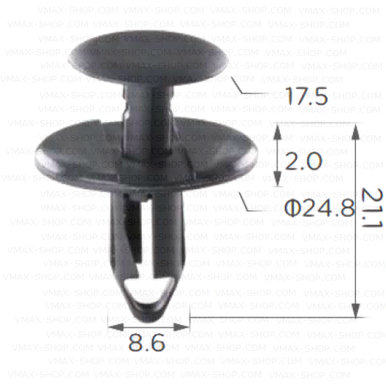 KKD-1589 Щипка за седалка праг под врати BMW.