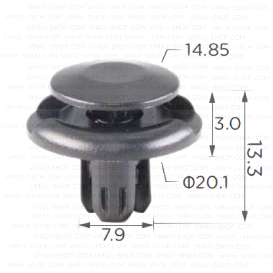 KKD-1594 Щипка калници броня двигателно отделение Mitsubishi