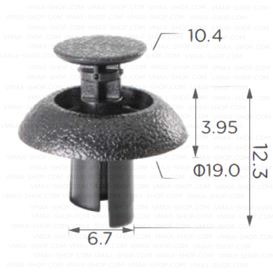 KKD-1595 Щипка броня капаци под двигателя Toyota