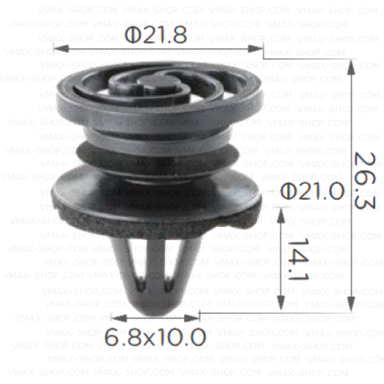 KKD-1618 Щипка панел врата тапицерия VW