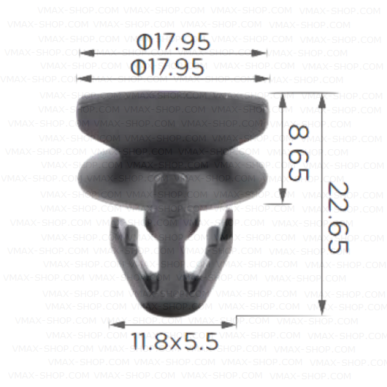 KKD-1630 Щипка купе подкалник и двигателен отсек Mercedes