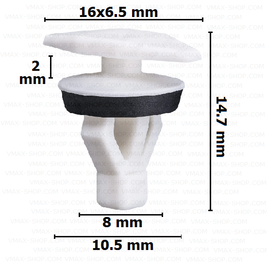 KKD-1633 Щипка уплътнения на врати Seat