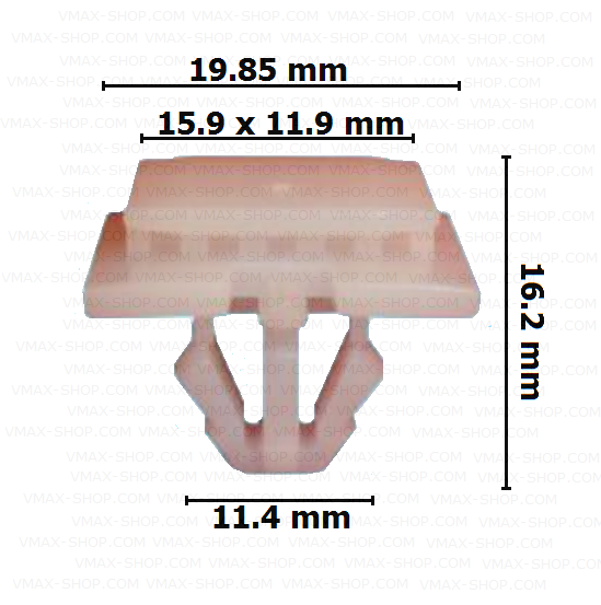 KKD-1638 Щипка лайстна праг под врати VW