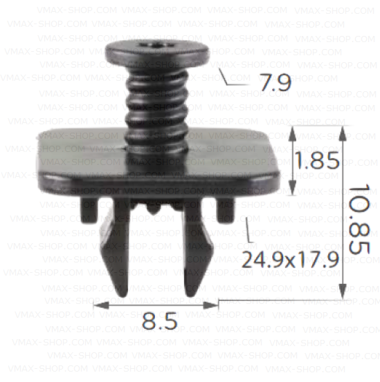 KKD-1659 Щипка броня и спойлер VW