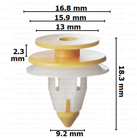 KKD-1661 Тапицерска щипка багажник и фарове Nissan