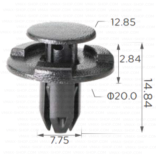 KKD-1679 Щипка подкалници решетка чистачки багажник Subaru