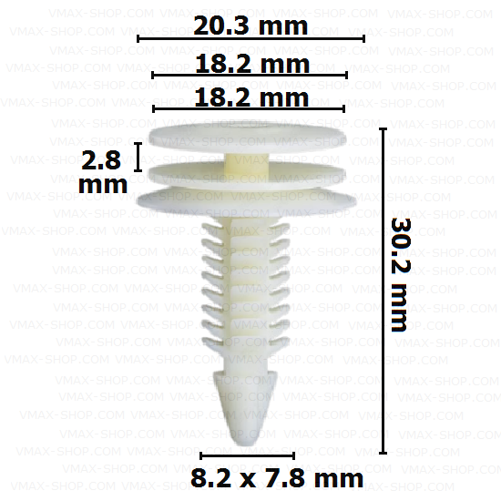 KKD-1681 Щипка панели колони в багажно Saturn