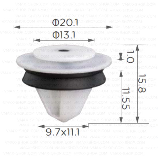 KKD-1720 Щипка тапицерия панели и плъзгаща врата Mercedes VW