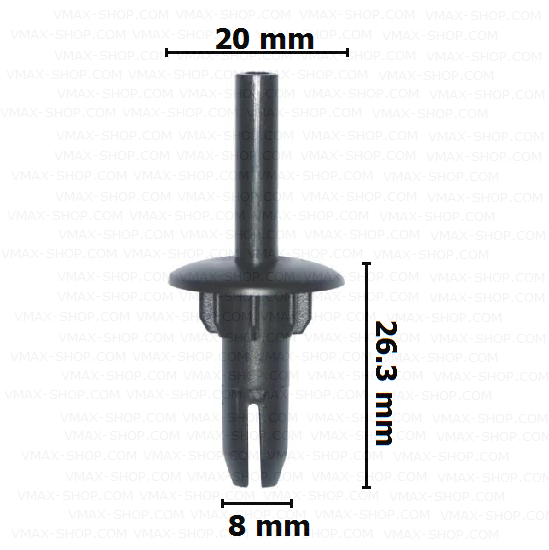 KKD-1730 Щипка решетка над радиатора Audi